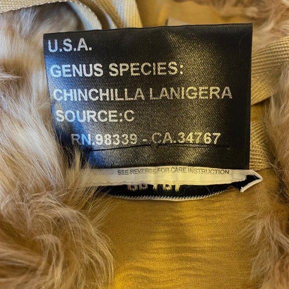 PRADA GENUINE CHINCHILLA COLLAR - LIGHT BROWN - Picture 6 of 9